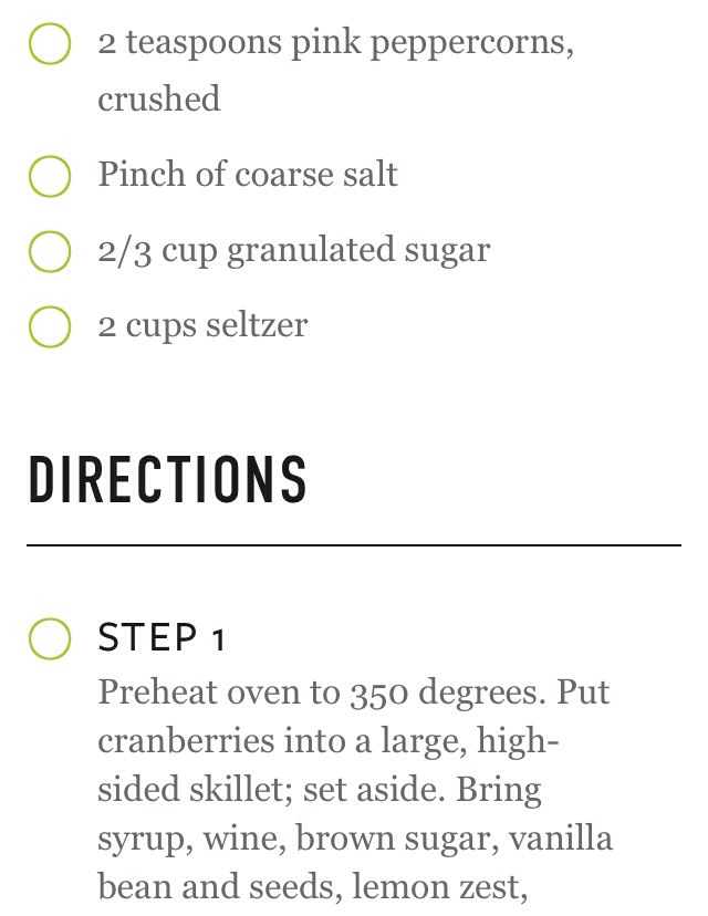 Cranberry Holiday Cocktail