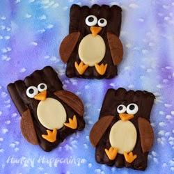 Chocolate Pretzel Snowman Craft 