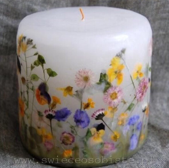 DIYS Flower Candle