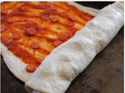 Roll up the dough