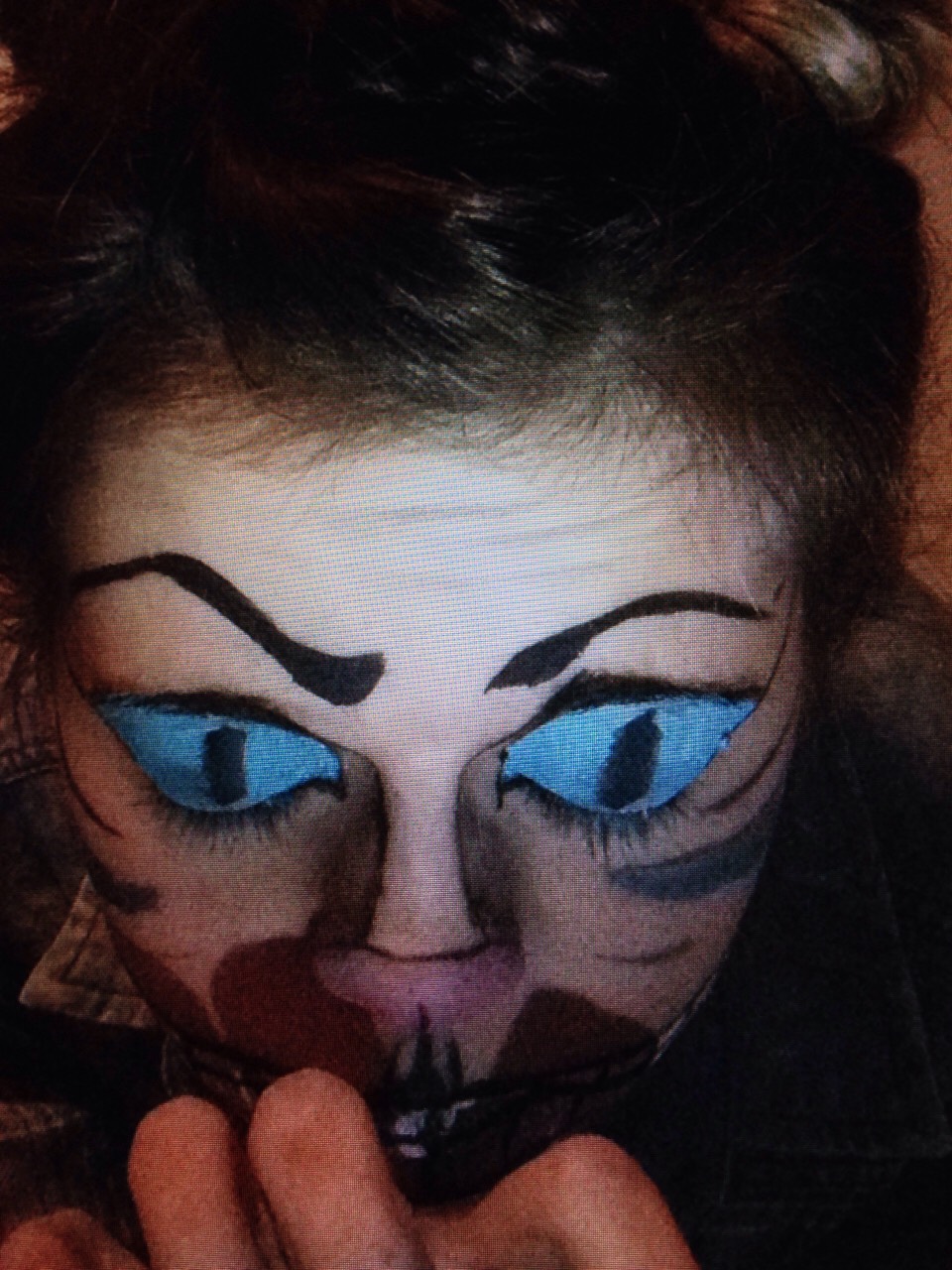 Alice In Wonderland Inspired Face Paint