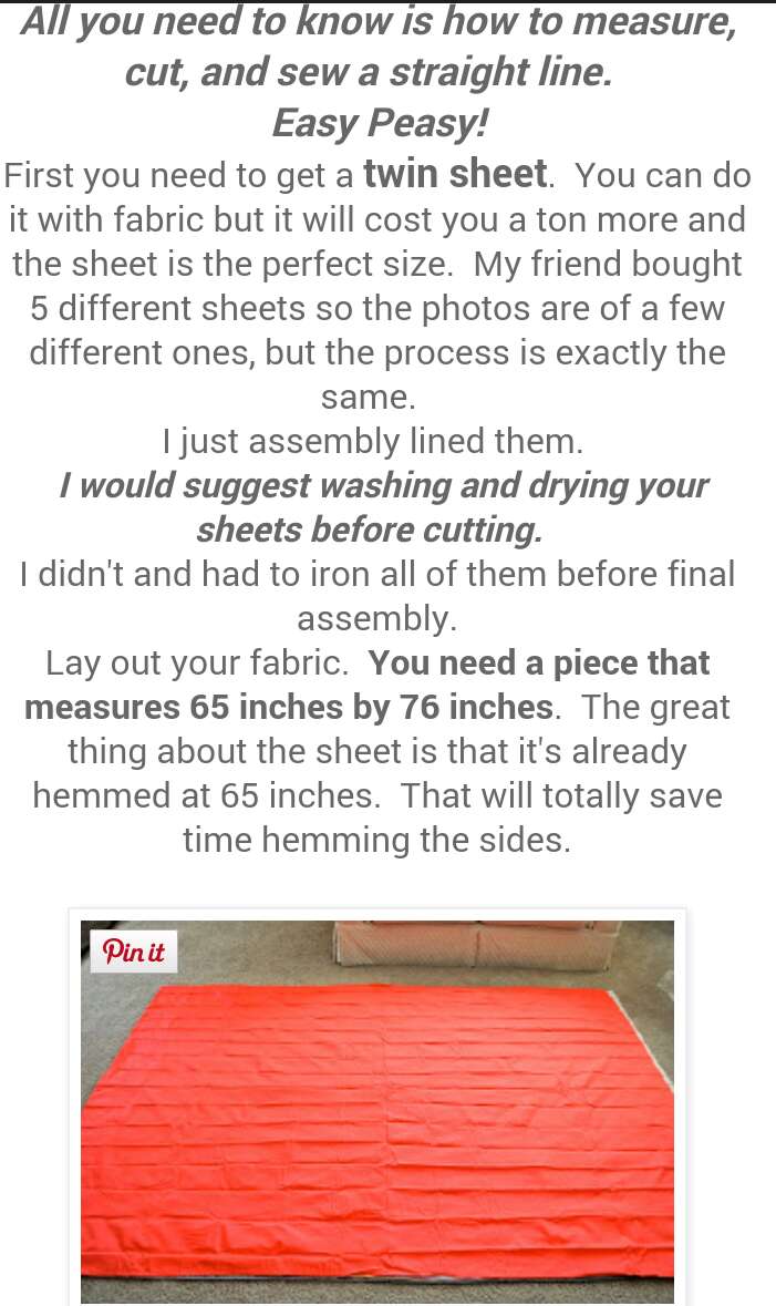 EASY PEESY FLOOR PILLOW BED TUTORIAL