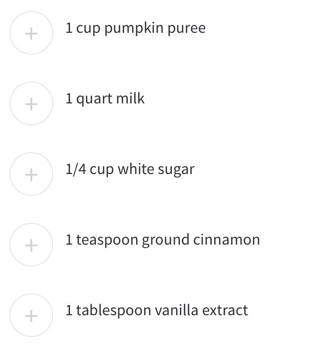 ✨No Coffee Pumpkin Latte✨