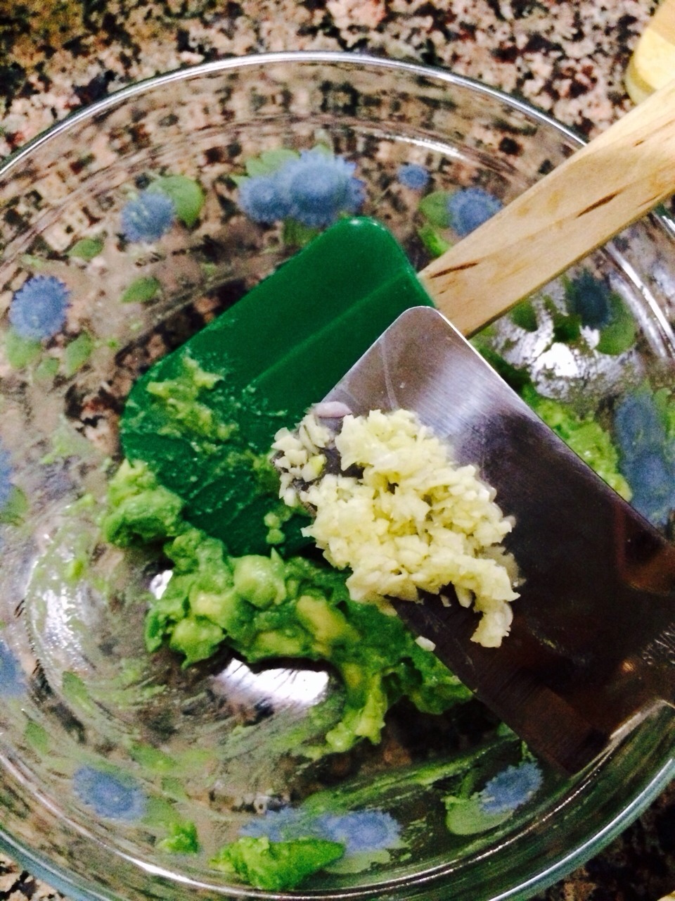 Minced fresh garlic you can use powdered garlic but why not fresh!?