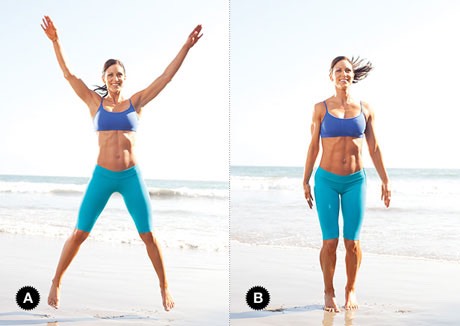 Start out with 20 jumping jacks