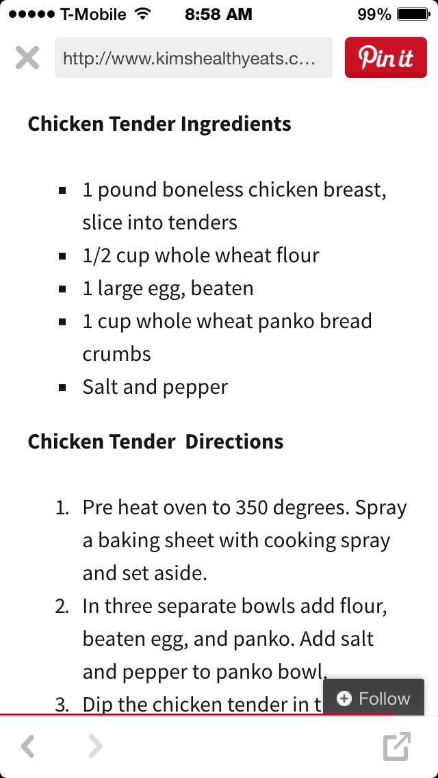 😍Baked  Crispy Chicken Tenders With Creamy Avocado Sauce😍 