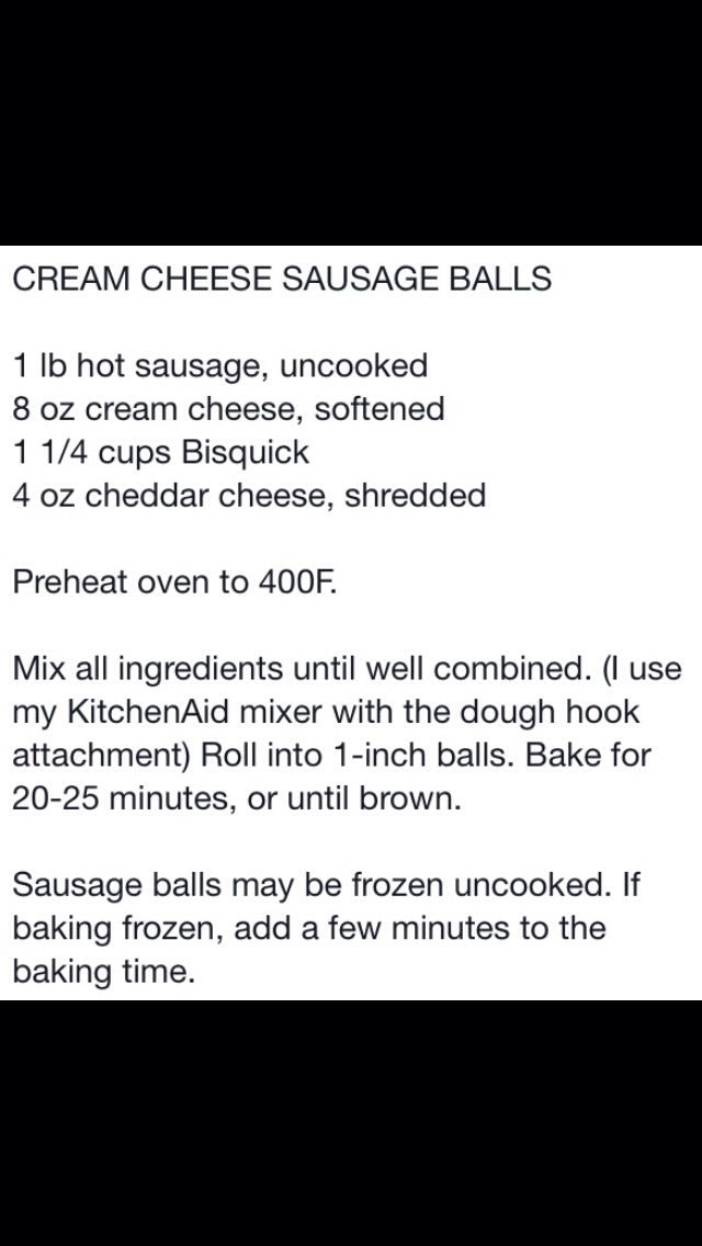 Cream Cheese Sausage Balls
