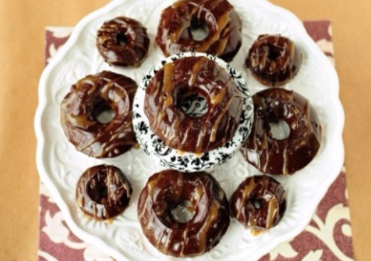 Salted caramel mocha donuts 