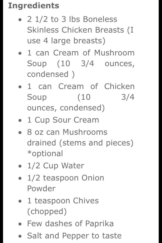 Creamy Chicken Bake 