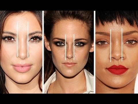 However wide or narrow you want your nose to look, is where your eyebrows should start.