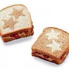 Cut the stars or other shapes out of single pieces of bread before making sandwiches!