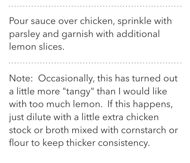 Skillet Lemon Chicken With Capers 