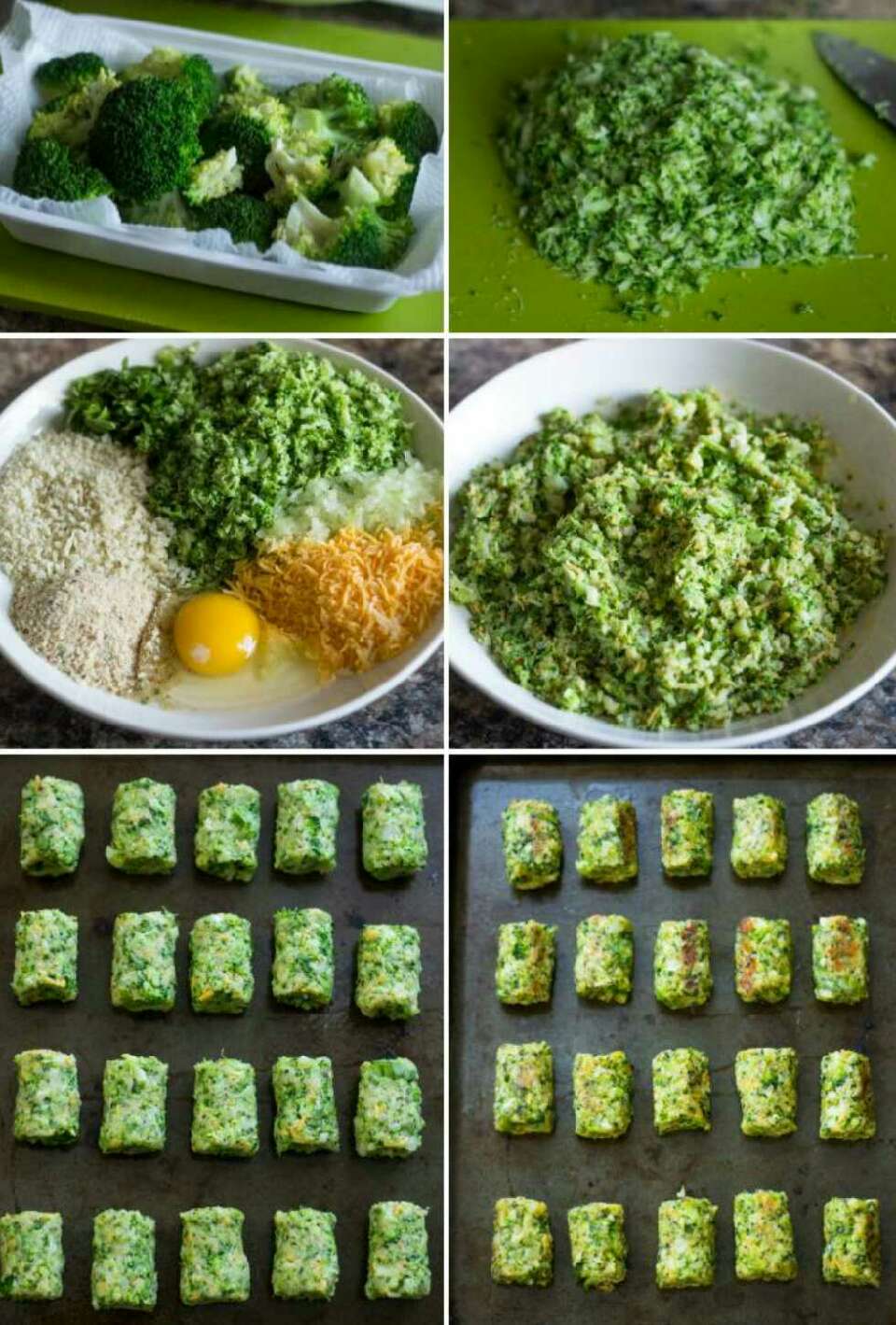 Healthy Baked Broccoli Tots!