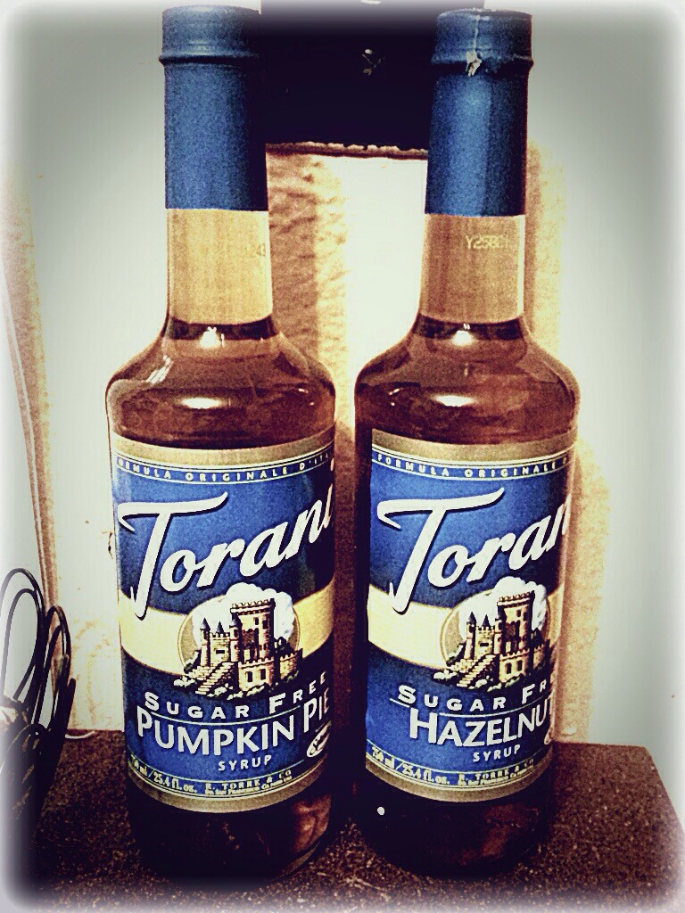 Pour sugar free coffee syrups over ice cream or in coffee to avoid sugar overload