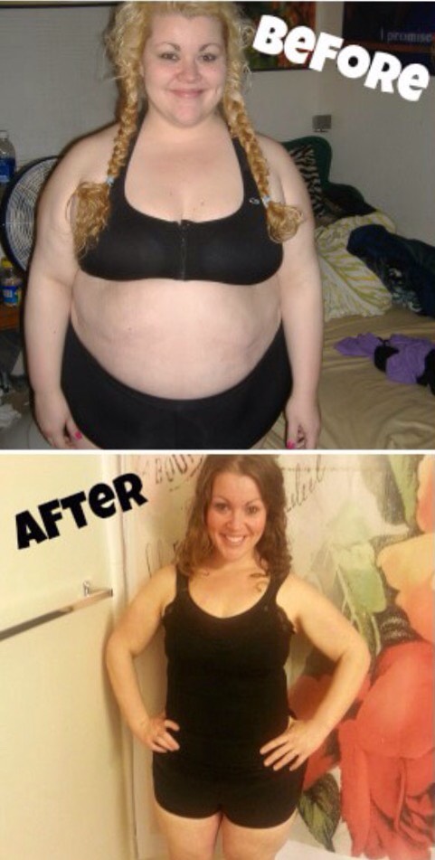 I did lose some weight! I was able to shred those Christmas pounds. (Ps. This isn't me, but she's a vegan I found on PETA's website)