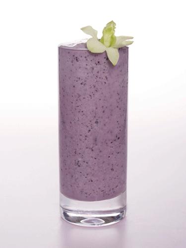 The Cedilla Batida

2 oz Cedilla
2 oz Sambazon acai juice or 1/4 cup blueberries
2 oz condensed milk
1 oz Leblon Cachaça
1 cup cracked ice
Combine all of the ingredients in a blender and blend until smooth. Serve in a highball glass, and garnish with a small, edible flower.