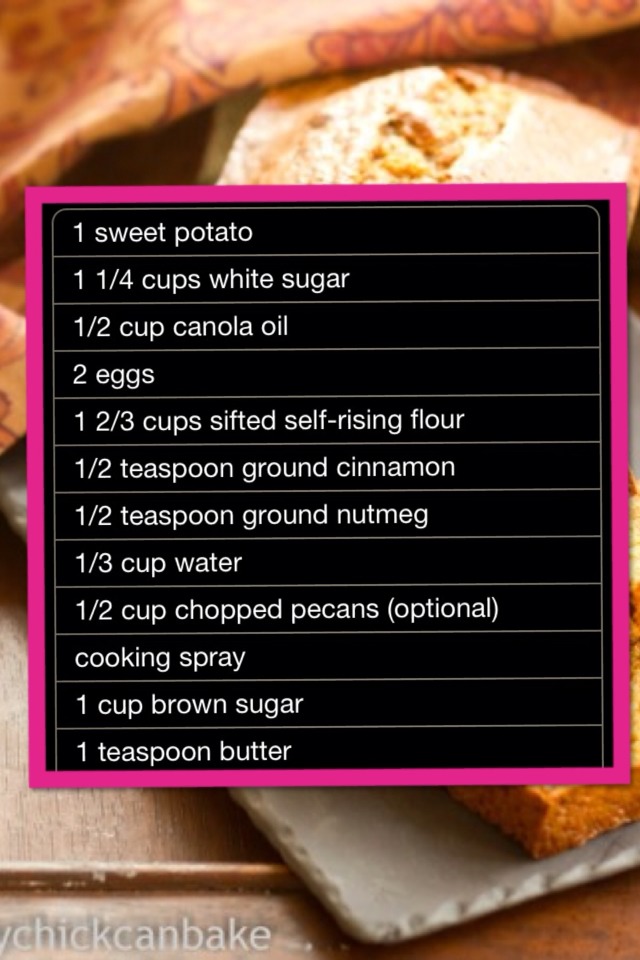 Grandma's Sweet Potato Bread