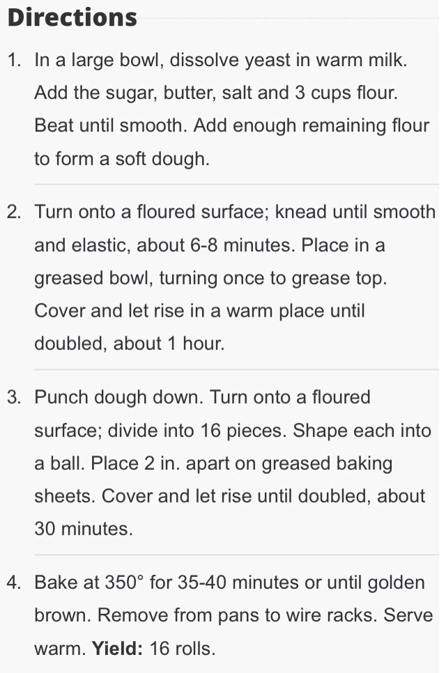 Sweet Milk Dinner Rolls