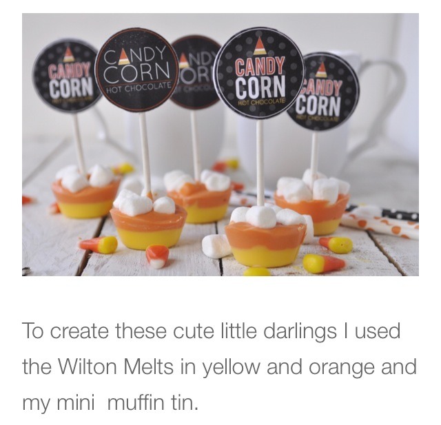 💛Candy Corn Hot Chocolate On A Stick💛