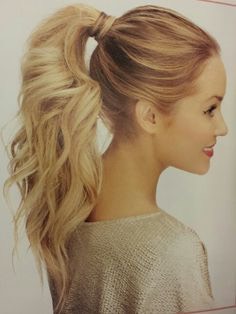 Pony tails are so helpful. They keep your hair out of your face and off your neck because no one likes to have hair stuck to their neck 