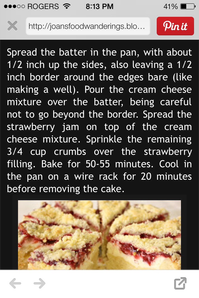 Strawberry Cream Cheese Coffee Cake
