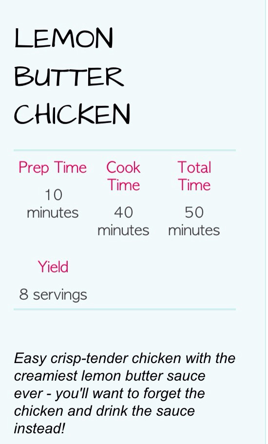 🌀 Lemon Butter Chicken 🌀 WARNING...you Will Want To Drink The Sauce !!!!!🌀🌀🌀