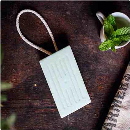 47. Cooling Mint Soap-on-a-Rope

Soap on a rope is a convenient way to keep it right where you need it, and makes it so it lasts longer. The best part is that you’re getting a peppermint scent and tingling from peppermint extract mixed with a soap made from goat’s milk.