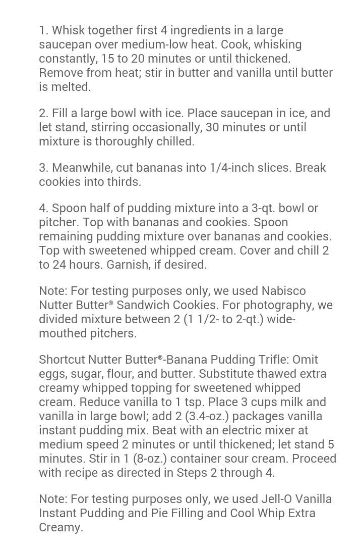 Nutter Butter®-Banana Pudding Trifle