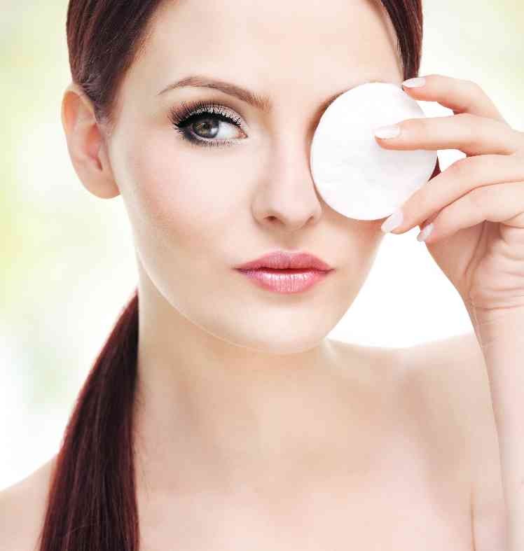 REMOVE ALL MAKEUP! 
If you sleep with your makeup on it can clog pores and cause breakouts.  