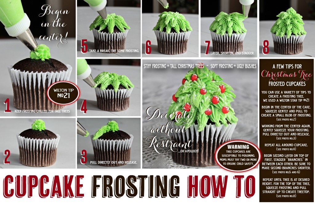 Christmas Tree Cupcakes!