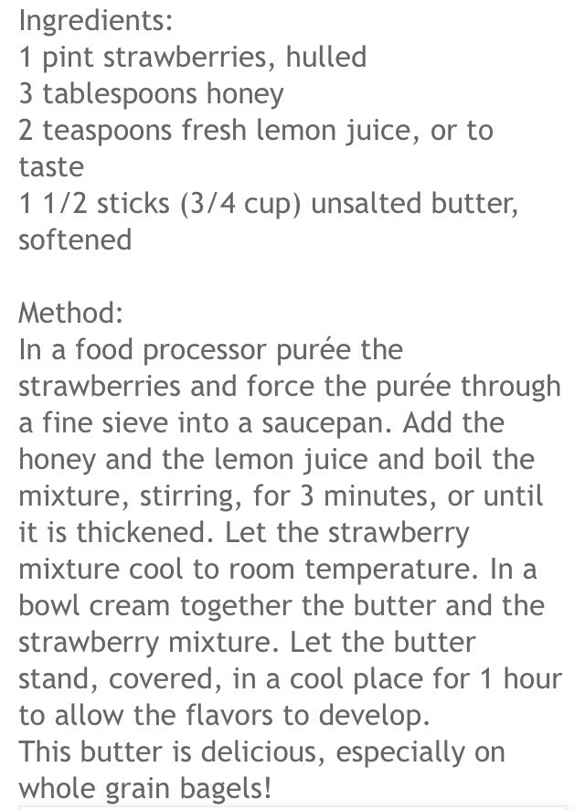 π Yummy Strawberry Honey Butter π