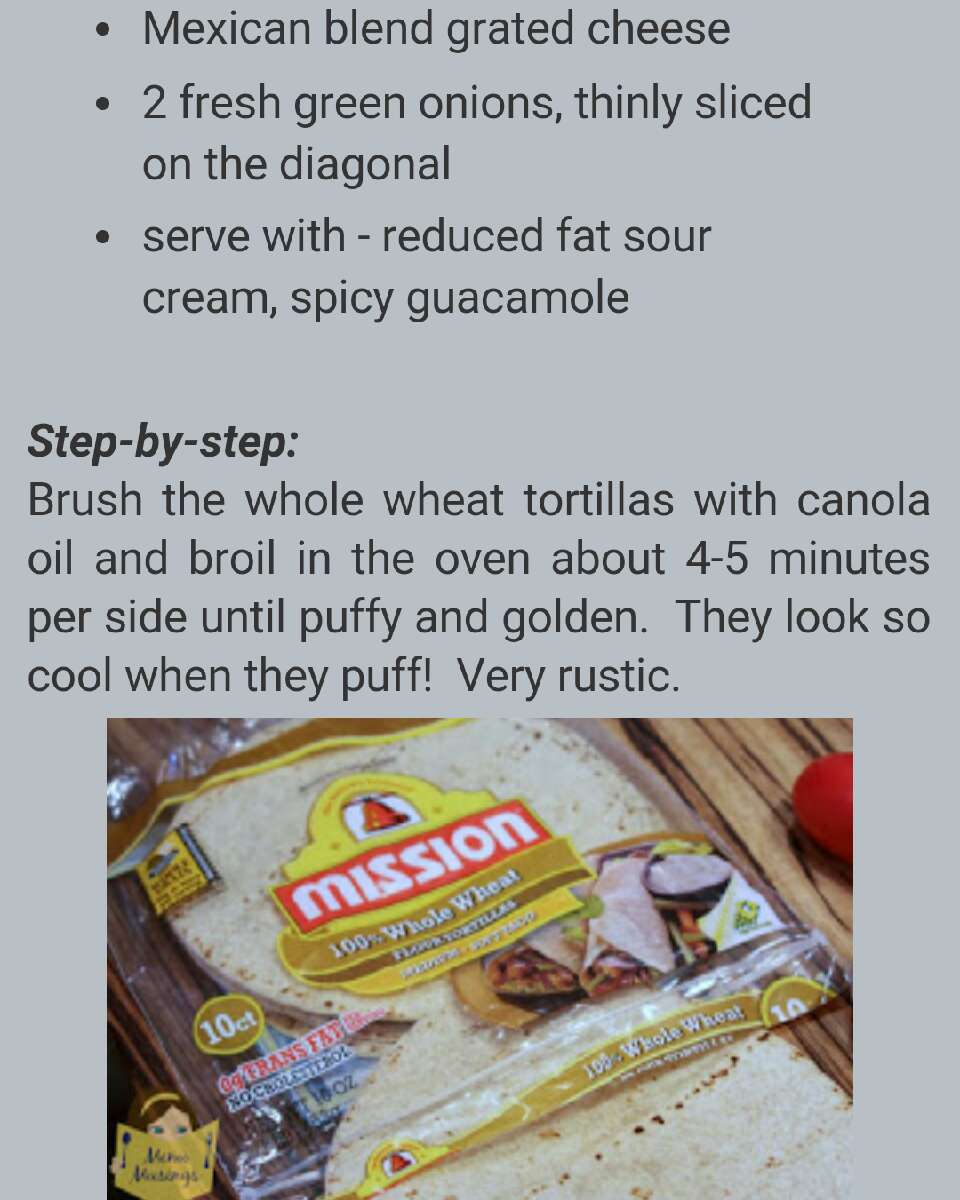 Skinny Mexican Pizza!