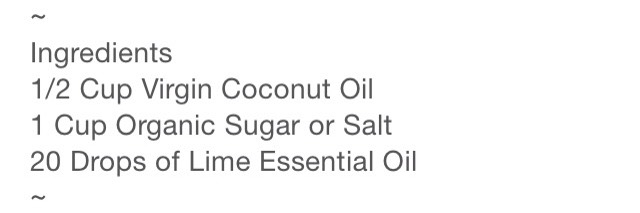 DIY Coconut Lime Body Scrub ☀️