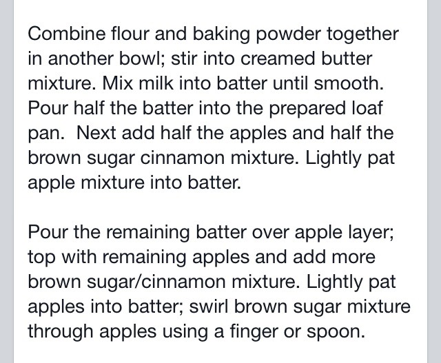 Apple Cinnamon Loaf! So Delicious!