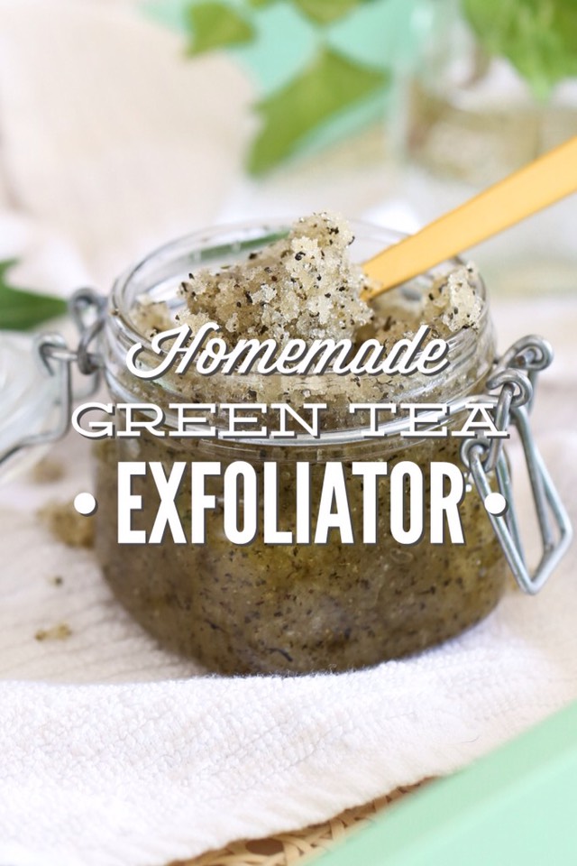 DIY HOMEMADE GREEN TEA EXFOLIATOR