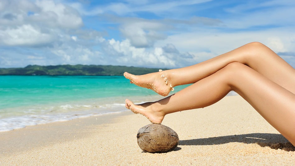 The best way to get rid of ingrown hairs is to exfoliate, which rids the skin of dead cells and allows the hair to break through the surface