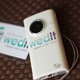 -> Your guests as videographer
(have your guests pass around flip cams)