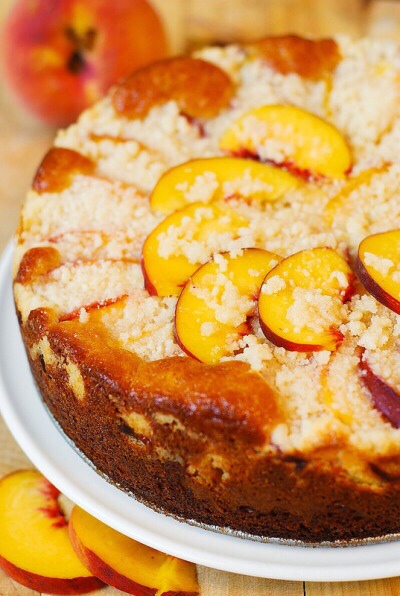 Peach Cream Cheese Cake 