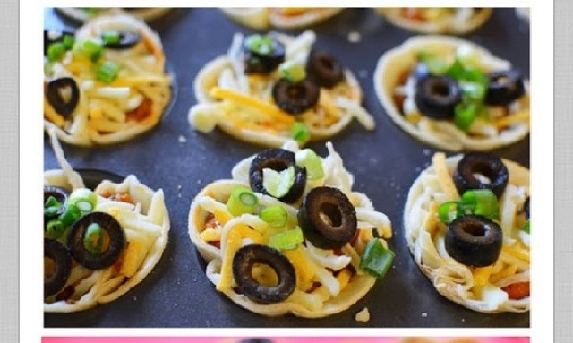 Mini Mexican Pizzas Using Tortillas And A Muffin Tin!!