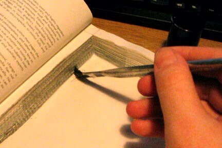 After you have cut the part you want out then, use glue on your finger or paint brush then glue it down completely