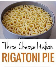 Three Cheese Italian Rigatoni Pie
#SummerVibes