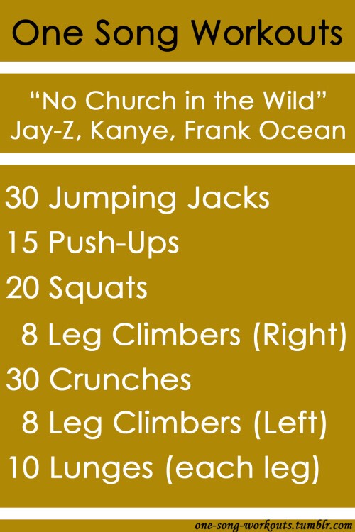 One Song Workouts! Get Fit Fast!