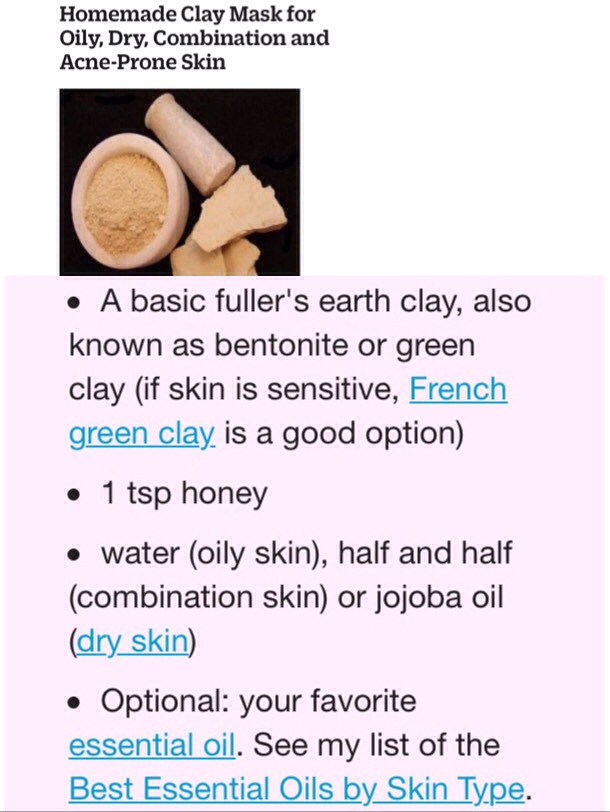 Homemade Face Masks By Skin Type 😇