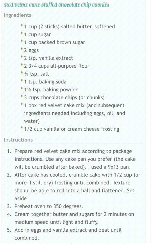 ❤️🍪Red Velvet Stuffed Chocolate Chip Cookies🍪❤️