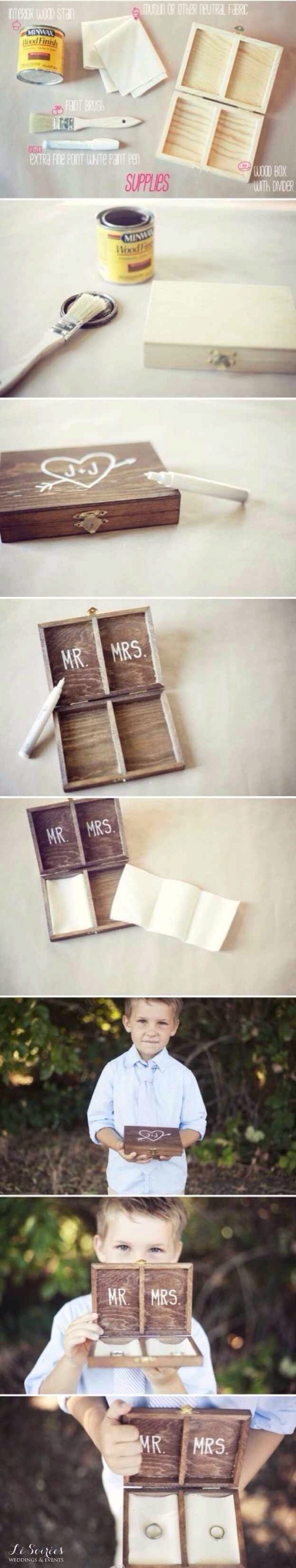 -> Ring bearer’s box instead of a pillow