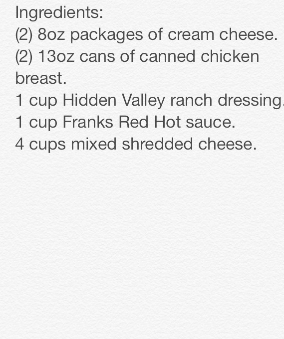 Buffalo Chicken Dip! 