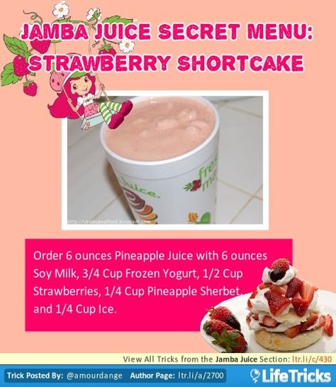 💟✨Jamba Juice Secret Menu & How To Order/ Make Them✨💟