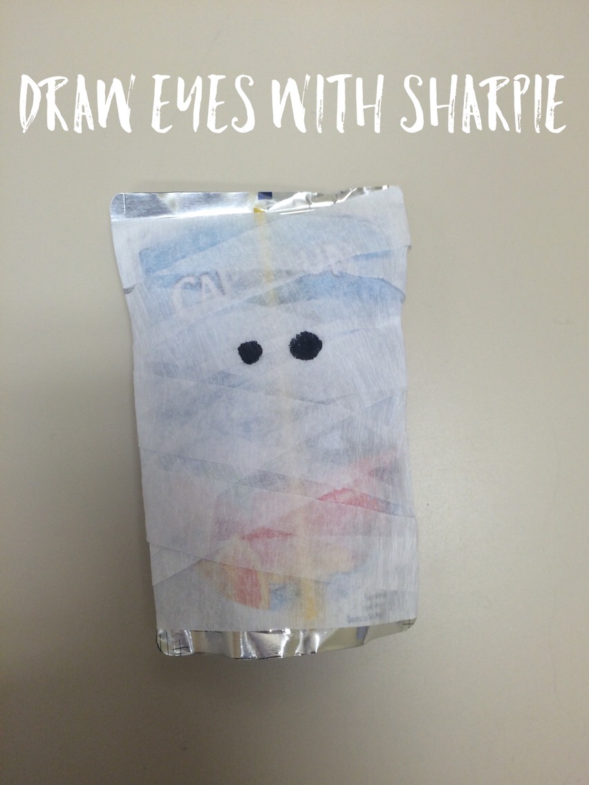 Cute Mummy Juice Pouches For Kids Halloween Party Snacks