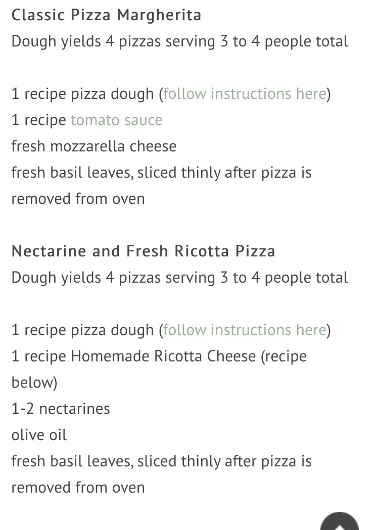 Pizza Margherita, Homemade Tomato Sauce And Homemade Ricotta.