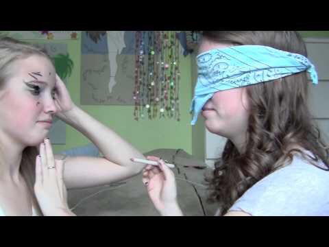 Do makeup! It could be blindfolded makeup or not!